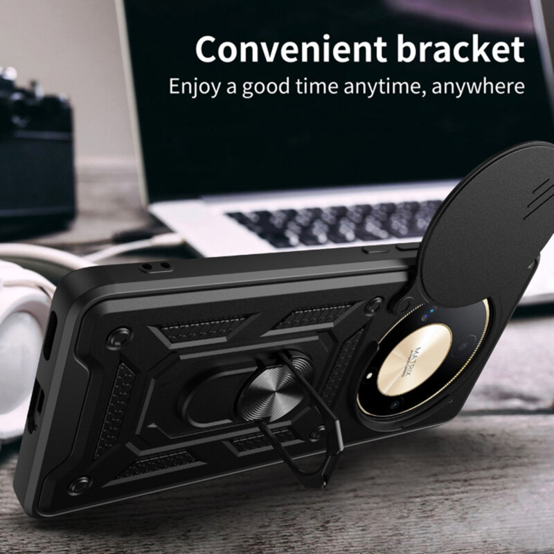 Husa Huawei nova 13i protectie camera Techsuit CamShield Series, negru