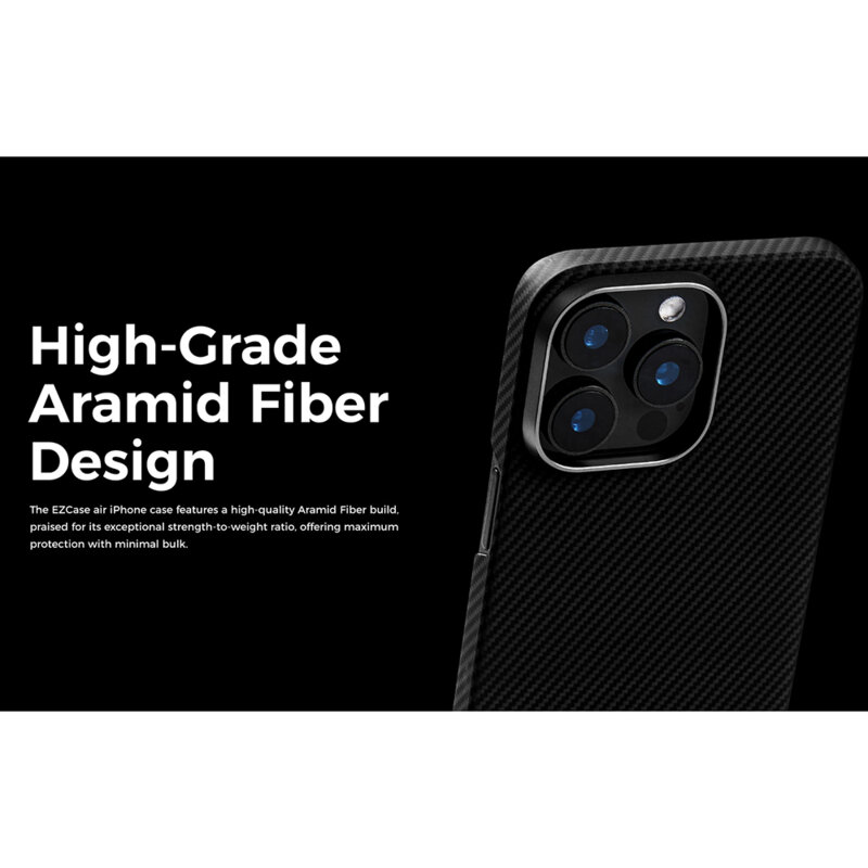 Husa iPhone 15 Plus Edizard Air MagSafe Case, negru