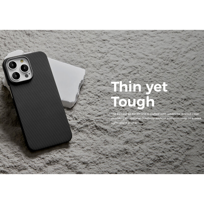 Husa iPhone 15 Edizard Air MagSafe Case, negru