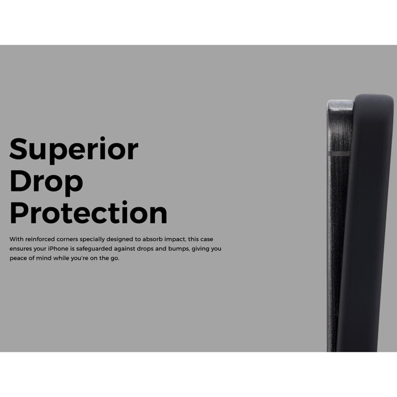 Husa iPhone 15 Plus Edizard Pro MagSafe Case, negru