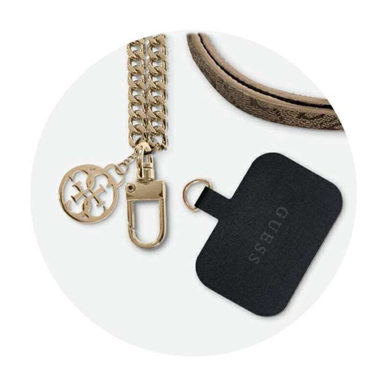 Snur telefon universal Guess 4G Chain CBDY Strap, maro, GUOUC4MG4EW