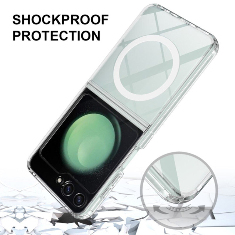 Husa Samsung Galaxy Z Flip6 Techsuit MagSafe Pro, transparenta