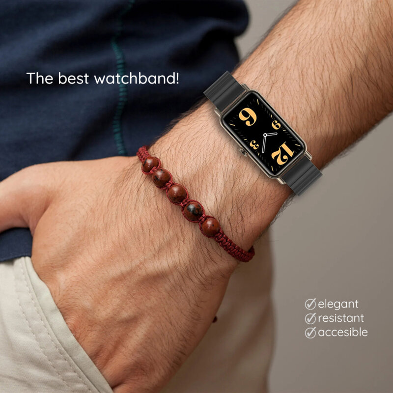 Curea Apple Watch 10 46mm Techsuit, argintiu, W012
