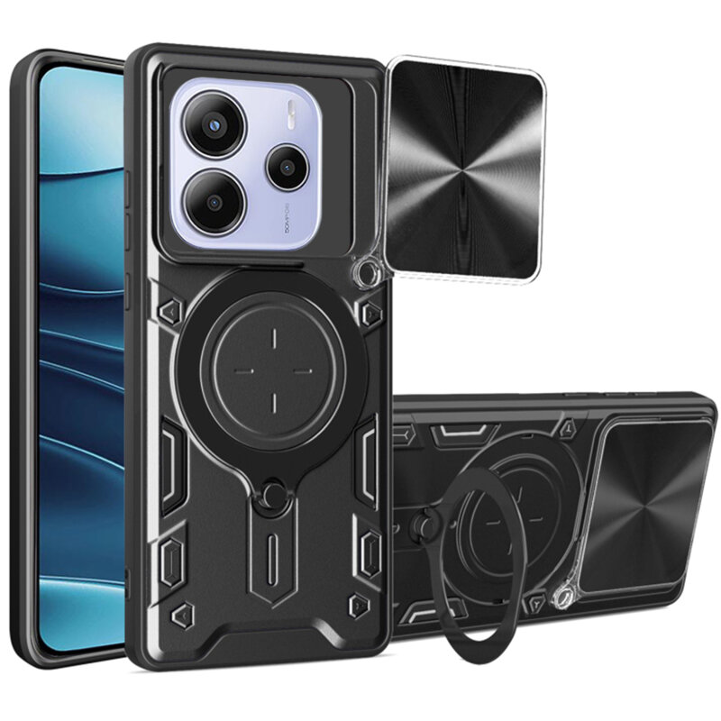 Husa Xiaomi Redmi Note 14 5G Techsuit CamGuard Pro, negru