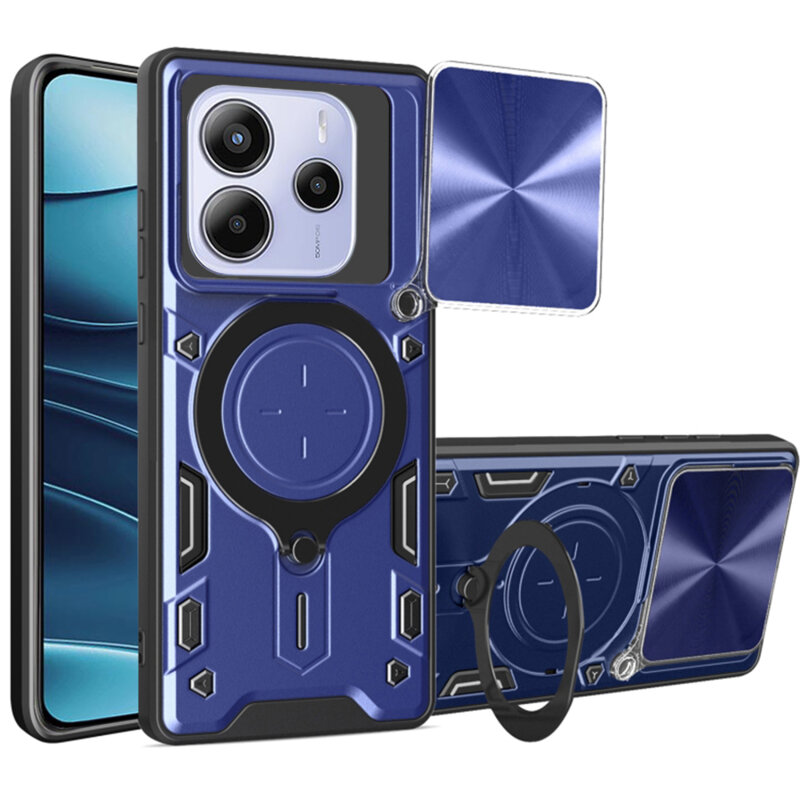 Husa Xiaomi Redmi Note 14 5G Techsuit CamGuard Pro, albastru