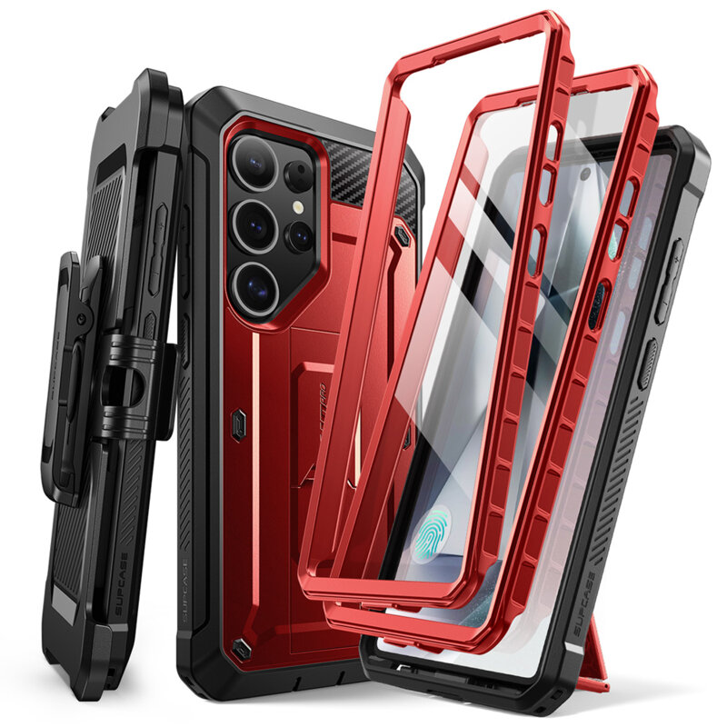 Husa Samsung Galaxy S25 Ultra Supcase Unicorn Beetle Pro, rosu