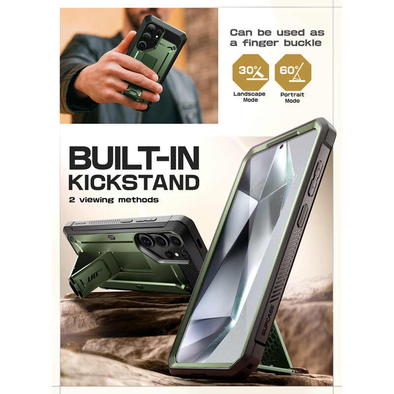 Husa Samsung Galaxy S25 Ultra Supcase Unicorn Beetle Pro, verde