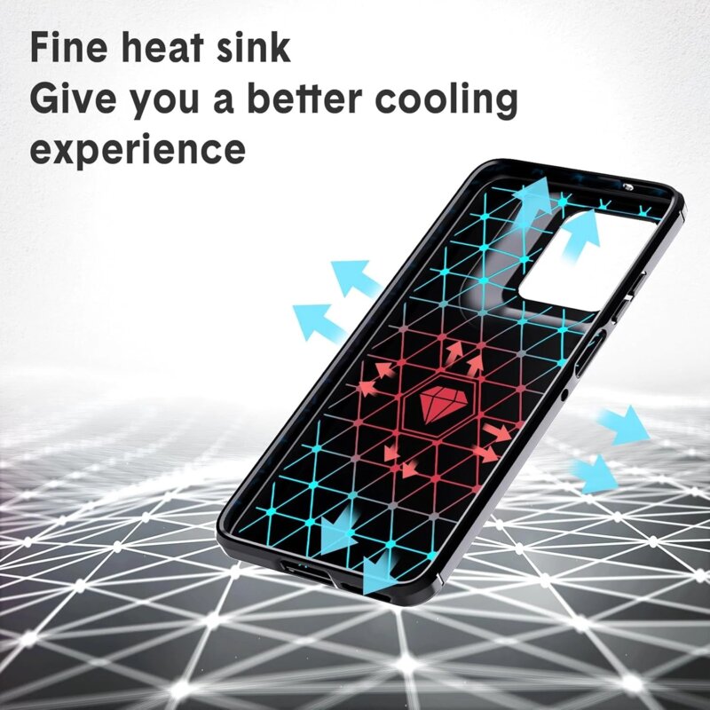 Husa Motorola Moto G15 Techsuit Carbon Silicone, negru