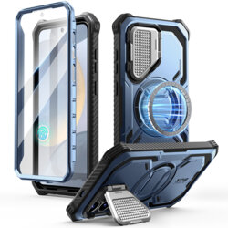 [Pachet 360°] Husa + folie Samsung Galaxy S25 Plus I-Blason Armorbox MagSafe, albastru