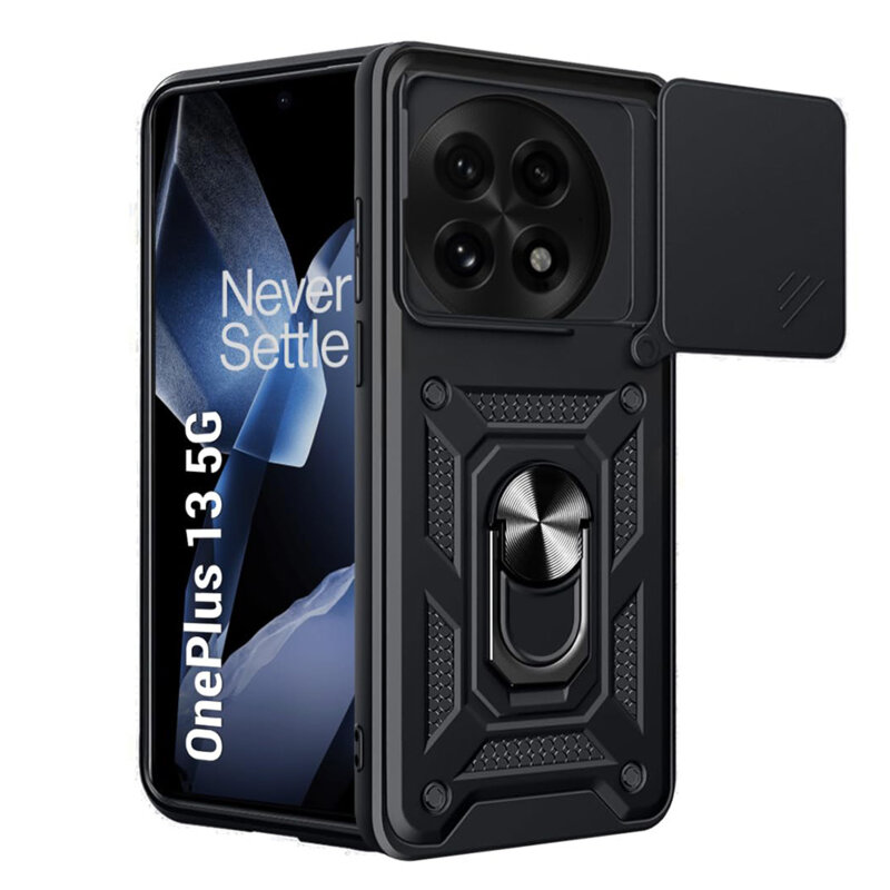 Husa OnePlus 13 protectie camera Techsuit CamShield Series, negru