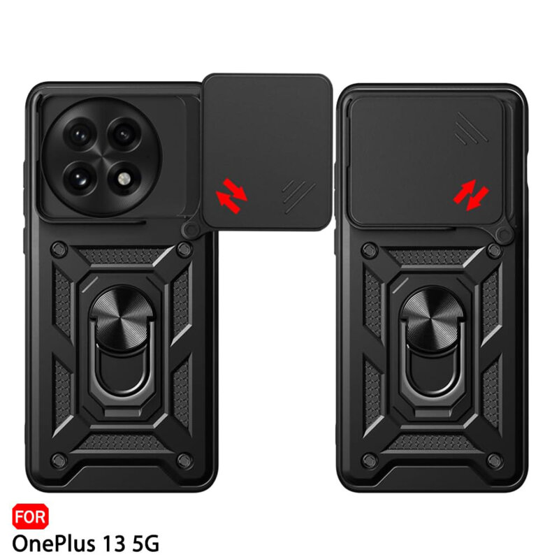Husa OnePlus 13 protectie camera Techsuit CamShield Series, negru