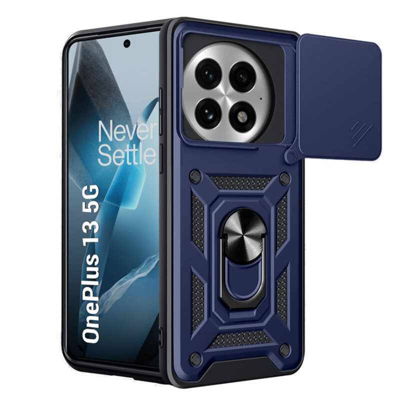 Husa OnePlus 13 protectie camera Techsuit CamShield Series, albastru
