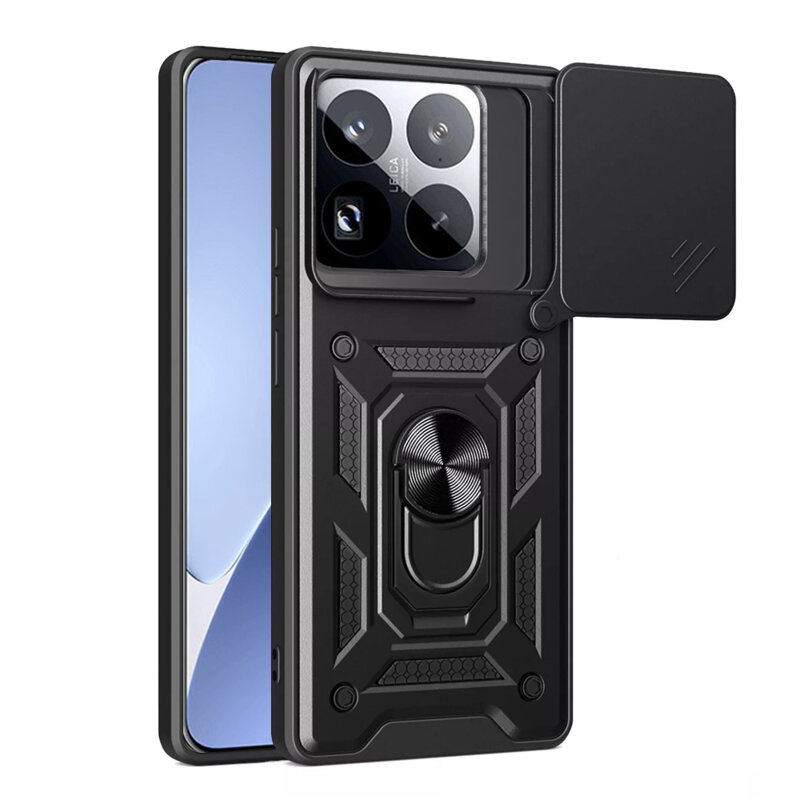 Husa Xiaomi 15 Pro protectie camera Techsuit CamShield Series, negru