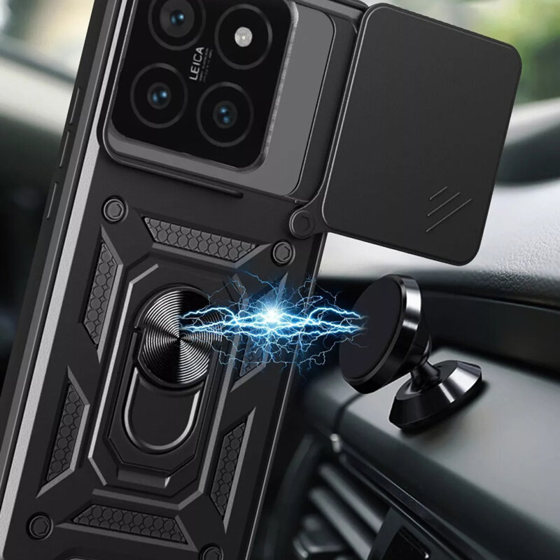 Husa Xiaomi 15 Pro protectie camera Techsuit CamShield Series, negru