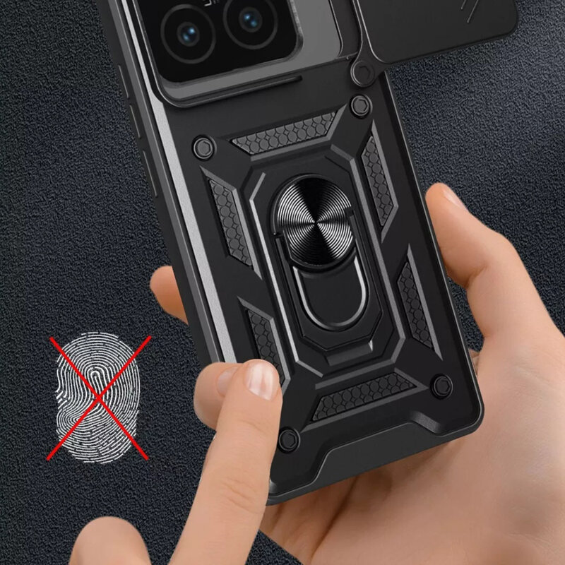 Husa Xiaomi 15 Pro protectie camera Techsuit CamShield Series, negru