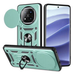 Husa Xiaomi Redmi Note 14 Pro+ 5G protectie camera Techsuit CamShield Series, verde