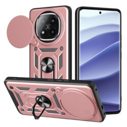 Husa Xiaomi Redmi Note 14 Pro+ 5G protectie camera Techsuit CamShield Series, roz