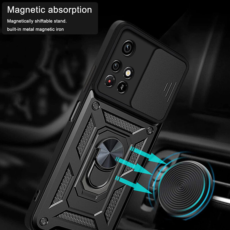 Husa Xiaomi Redmi 10 protectie camera Techsuit CamShield Series, negru