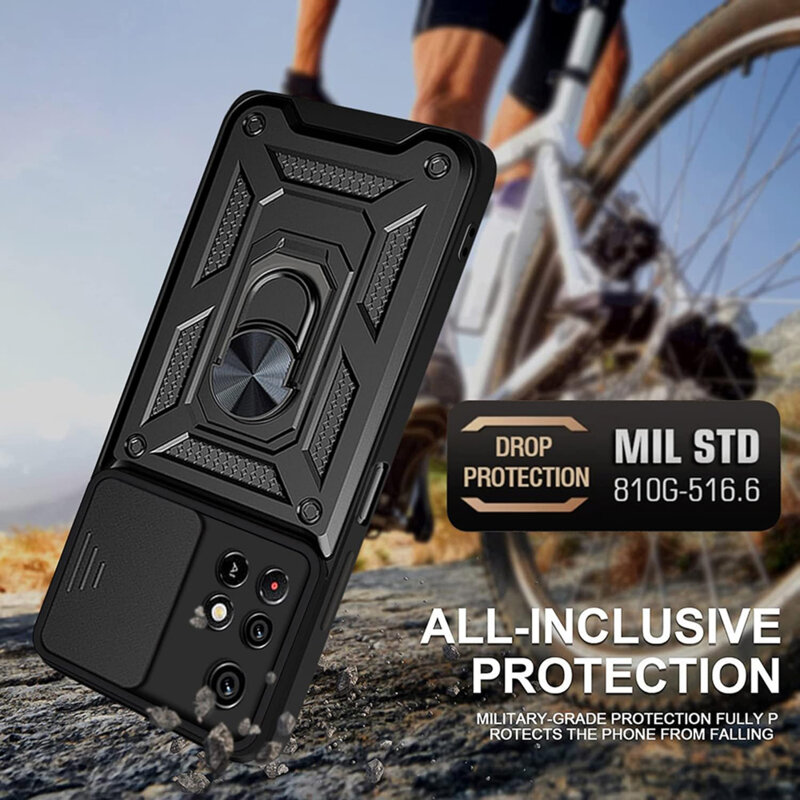 Husa Xiaomi Redmi 10 protectie camera Techsuit CamShield Series, negru