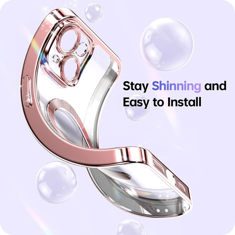 Husa premium Samsung Galaxy A16 5G Techsuit Luxury Glitter MagSafe, albastru