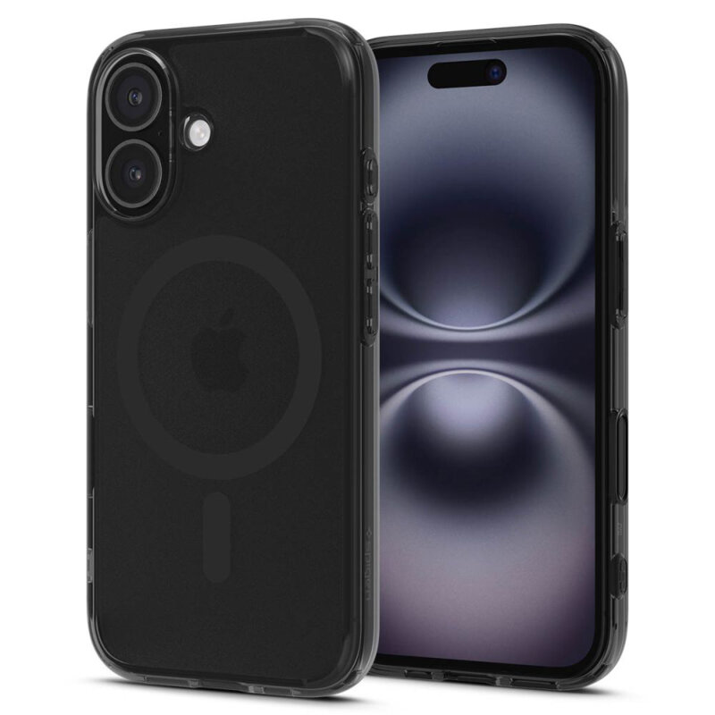 Husa iPhone 16 Spigen Ultra Hybrid T MagSafe, cenusiu