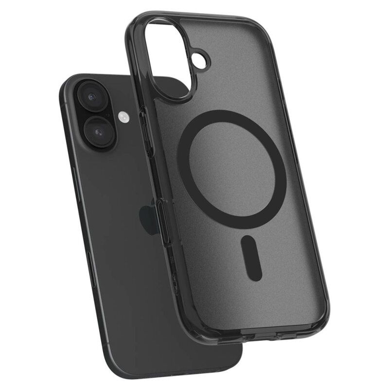 Husa iPhone 16 Spigen Ultra Hybrid T MagSafe, cenusiu