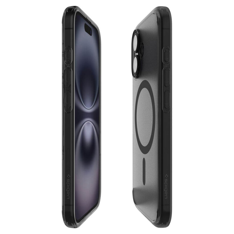 Husa iPhone 16 Spigen Ultra Hybrid T MagSafe, cenusiu