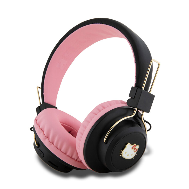 Casti Bluetooth V5.3 On-ear, 200mAh Hello Kitty HKBH9KHLMP, roz