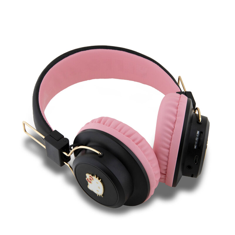 Casti Bluetooth V5.3 On-ear, 200mAh Hello Kitty HKBH9KHLMP, roz