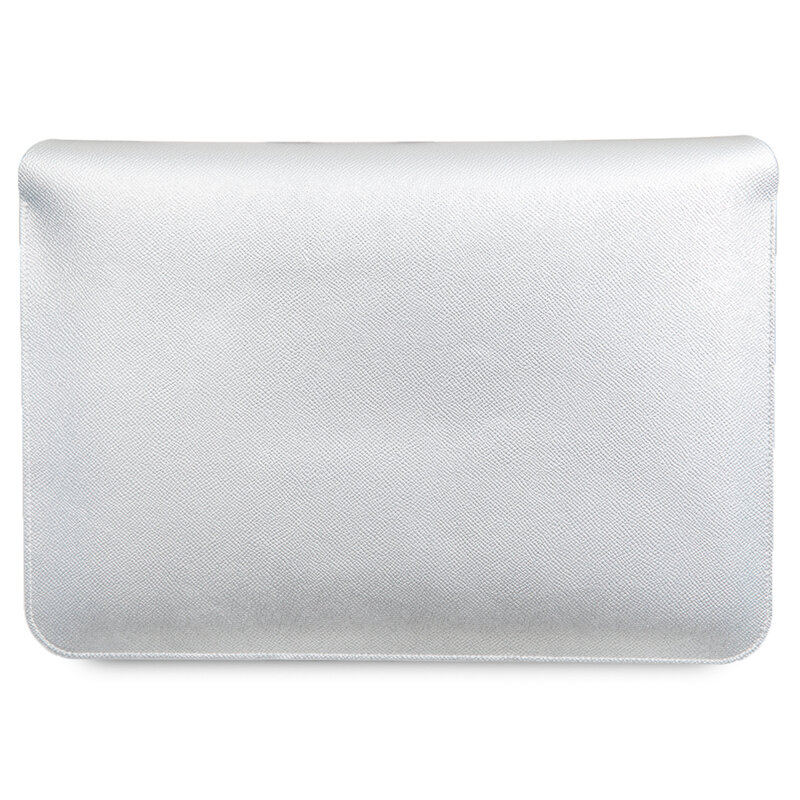 Husa laptop 14 inch Hello Kitty PU Metal Logo, argintiu, HKCS14PGHDLMS