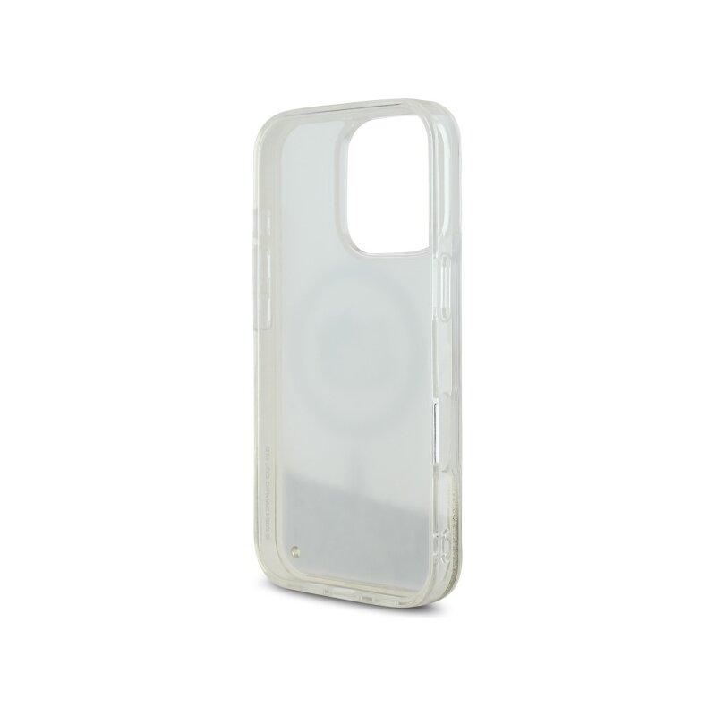 Husa Hello Kitty iPhone 16 Pro Max Hardcase Liquid Glitter Fever MagSafe, HKHMP16XLGDIH, alb