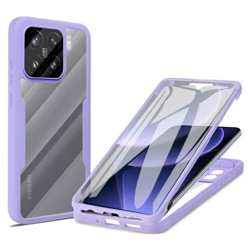 Husa 360° Xiaomi 15 Techsuit ColorVerse, mov