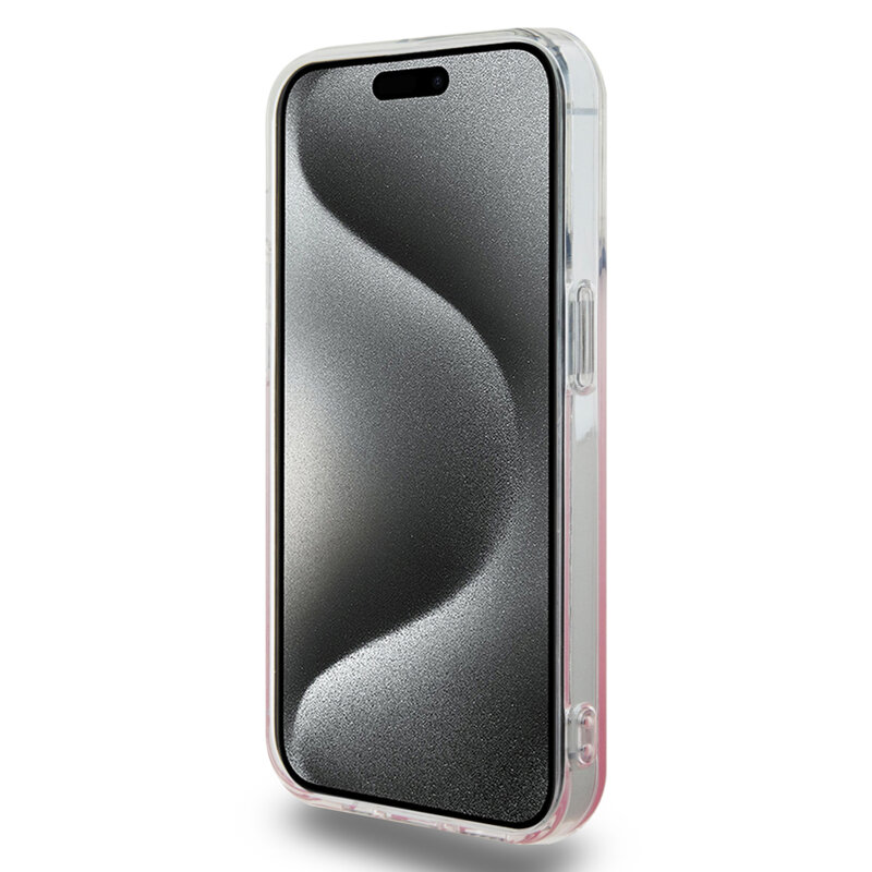 Husa Hello Kitty iPhone 14 Pro Max Hardcase IML Gradient Electrop Kitty Head, roz, HKHCP14XHDGKEP