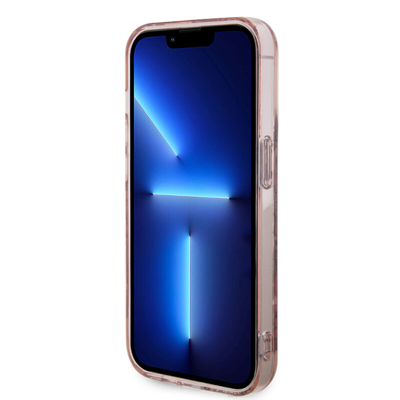 Husa Hello Kitty iPhone 15 Pro Max Hardcase IML Tags Graffiti, roz, HKHCP15XHDGPTP