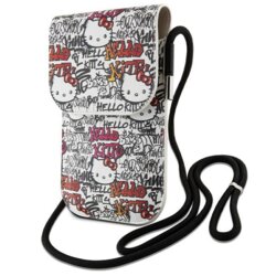 Geanta Hello Kitty Leather Tags Graffiti Cord, bej, HKOWBHDGPTE