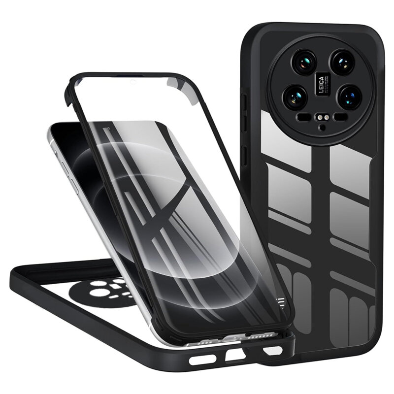 Husa 360° Xiaomi 14 Ultra Techsuit ColorVerse, negru