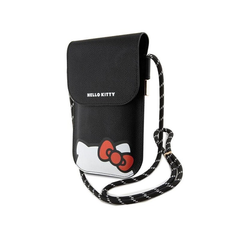 Geanta Hello Kitty Leather Hiding Kitty Cord, negru, HKOWBPSCKEK