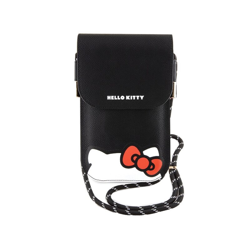 Geanta Hello Kitty Leather Hiding Kitty Cord, negru, HKOWBPSCKEK