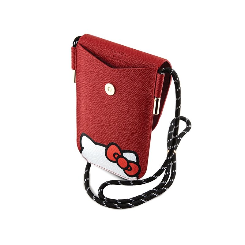 Geanta Hello Kitty Leather Hiding Kitty Cord, rosu, HKOWBPSCKER