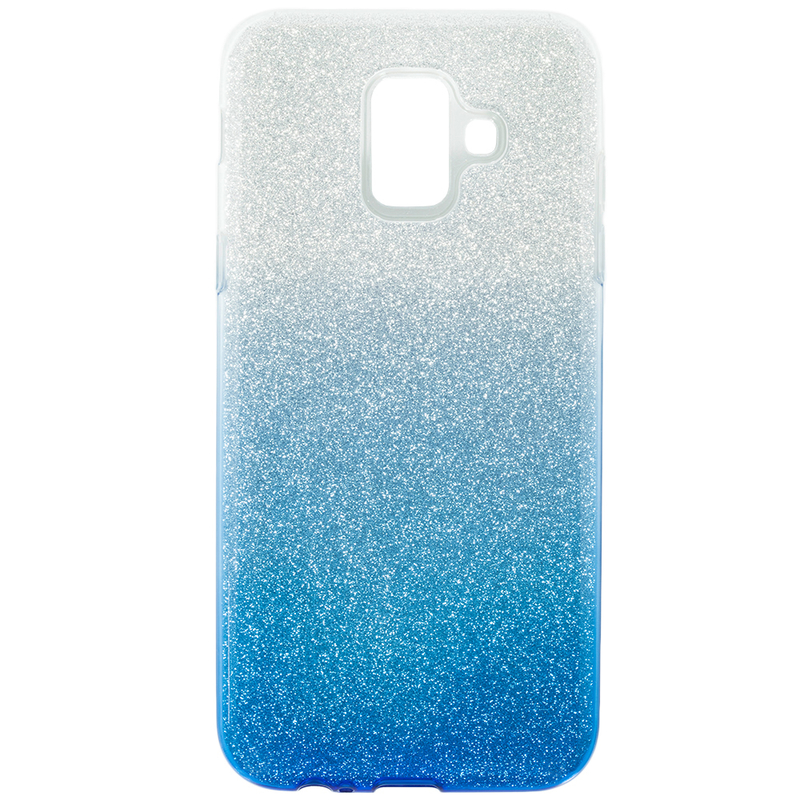 Husa Samsung Galaxy A6 2018 Gradient Color TPU Sclipici - Albastru