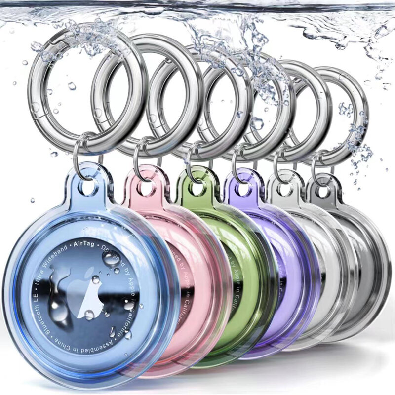 [Pachet 4x] Husa Apple AirTag Techsuit CT15 tip breloc chei, transparent