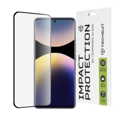 Folie sticla Xiaomi Redmi Note 14 Pro 5G Techsuit 111D Full Glue Full Cover, negru