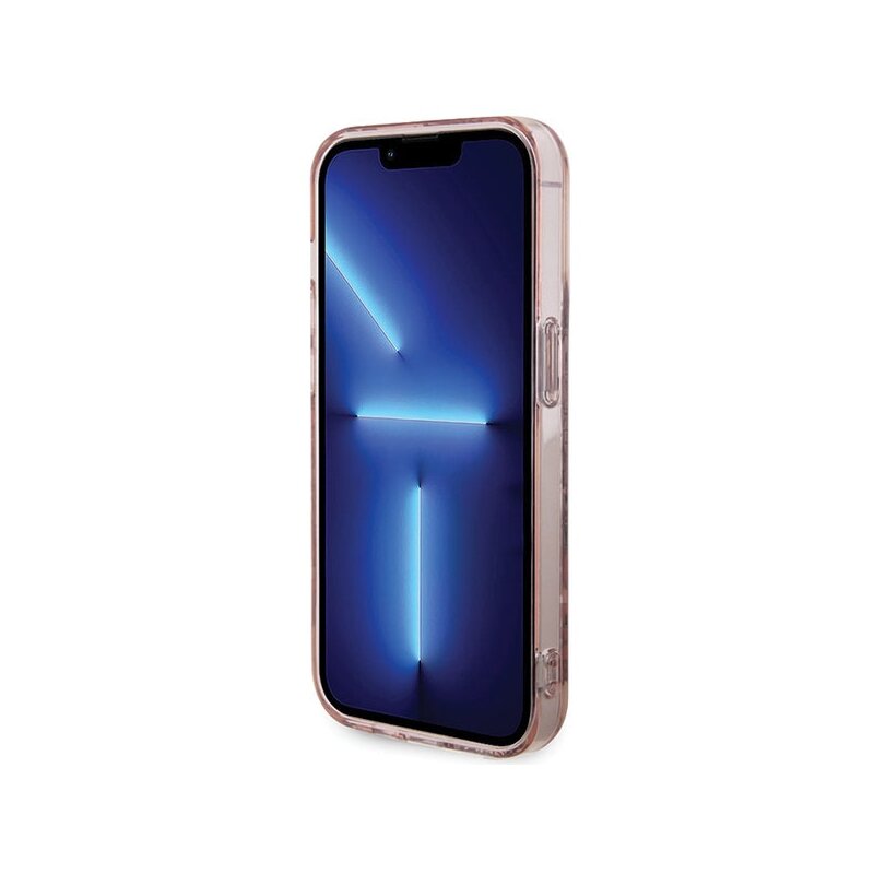 Husa Hello Kitty iPhone 15 Pro Hardcase IML Tags Graffiti, roz, HKHCP15LHDGPTP