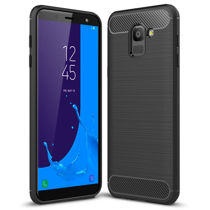Husa Samsung Galaxy J6 2018 Tpu Carbon Negru Catmobile