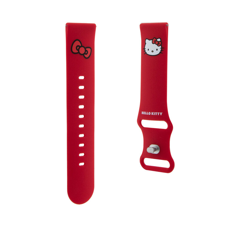 Curea Huawei Watch GT 3 46mm Hello Kitty Strap Silicone, rosu
