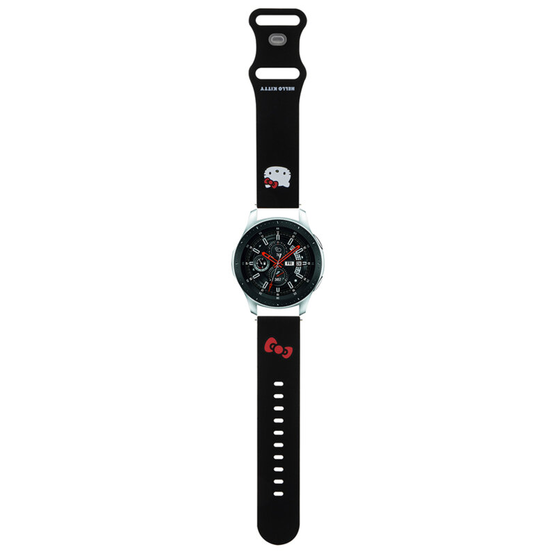 Curea Amazfit GTR 4 Hello Kitty Strap Silicone, negru