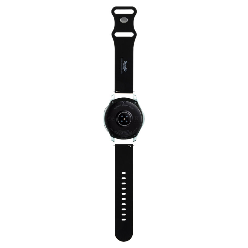 Curea Fossil Hybrid 22mm Hello Kitty Strap Silicone, negru