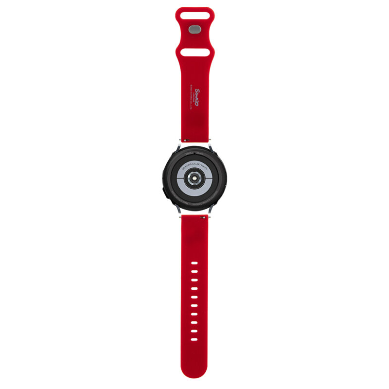 Curea Samsung Galaxy Watch4 Classic 42mm Hello Kitty Strap Silicone, rosu