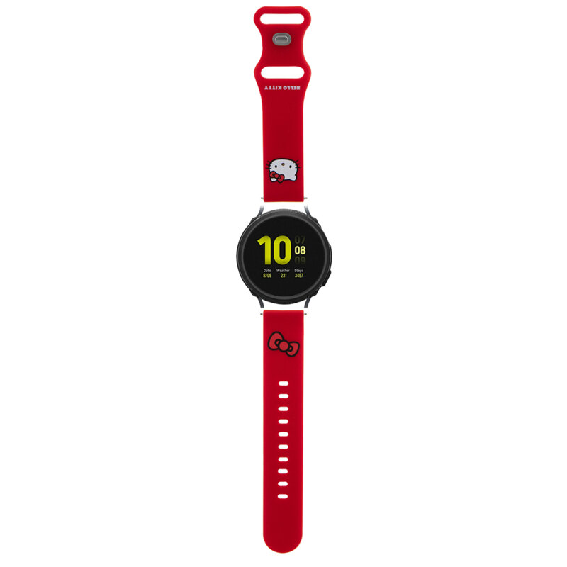 Curea Garmin Forerunner 245 Hello Kitty Strap Silicone, rosu