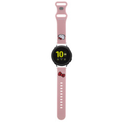 Curea Samsung Galaxy Watch4 Classic 42mm Hello Kitty Strap Silicone, roz